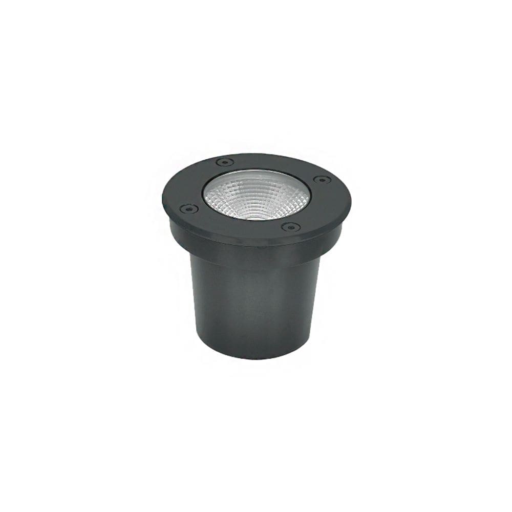 Embutido De Solo Led Astraled Es-6917 Felis 7W Bivolt Preto 3000K Luz Amarela