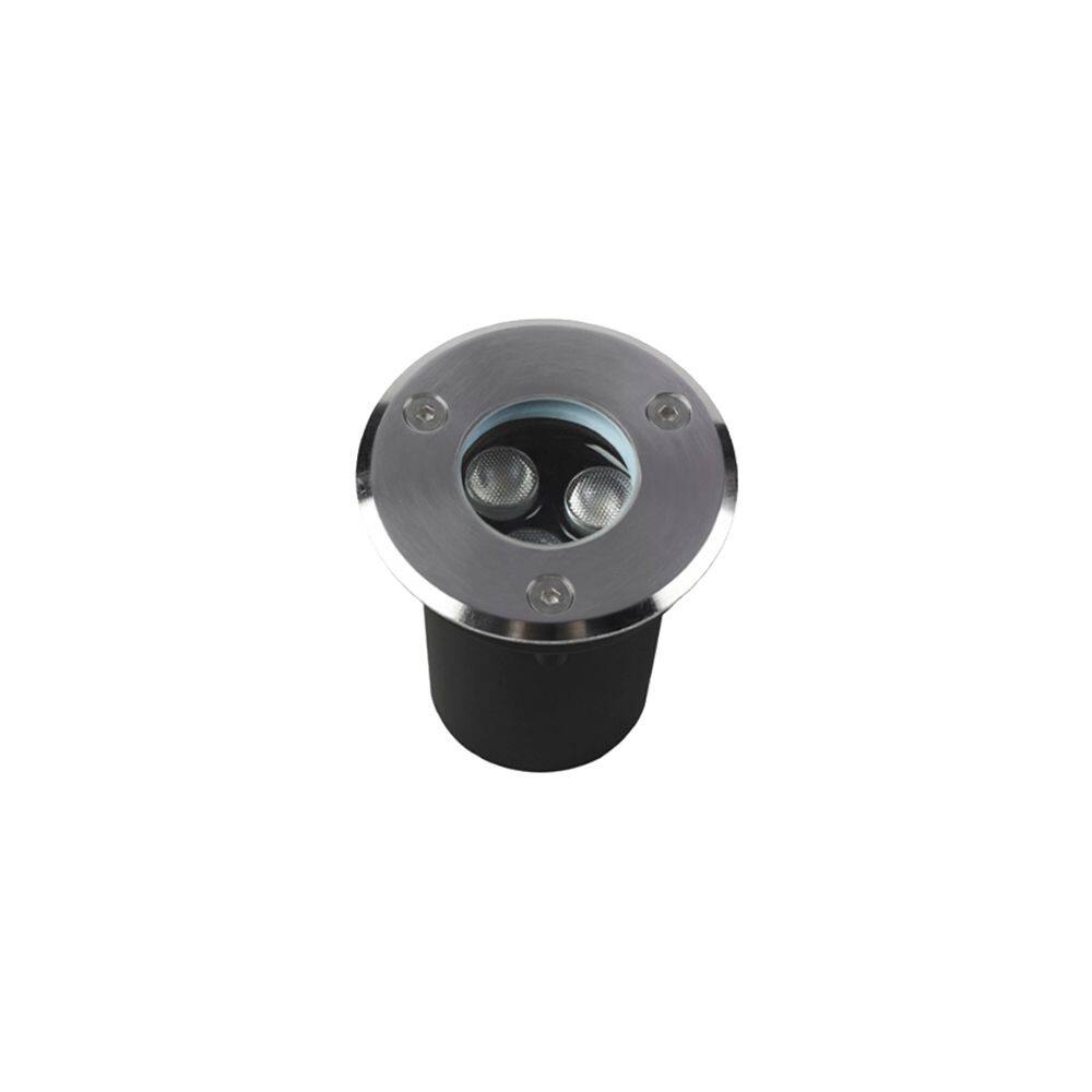 Embutido De Solo Led Astraled Es-6901 3W Bivolt Prata 3000K Luz Amarela