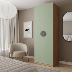 Guarda-roupa Modulado Joy com Gaveteiro Cabecasa Madeiramadeira Verde