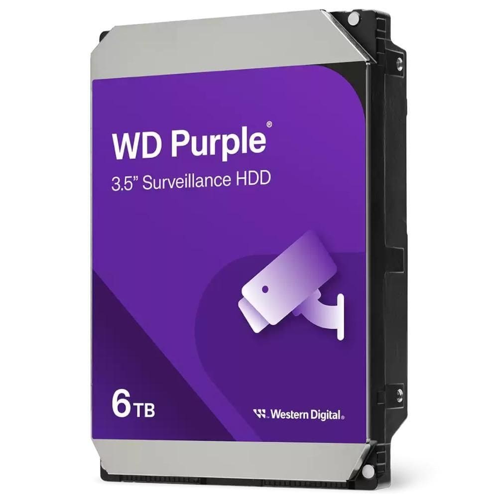 HD WD Purple 6TB SATA3 para vigilancia, WD64PURZ
