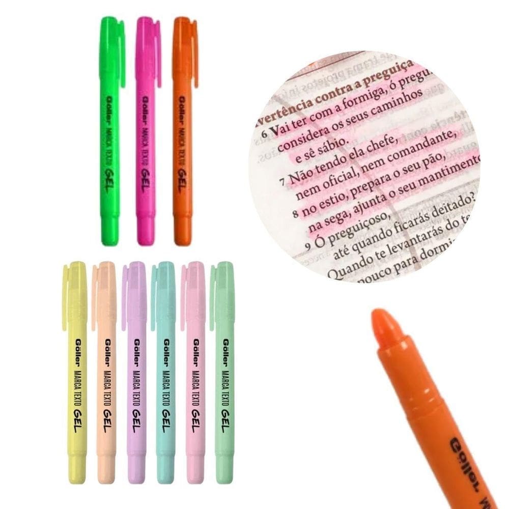 Marca Texto Secagem Instantânea Florescente Ótima Qualidade