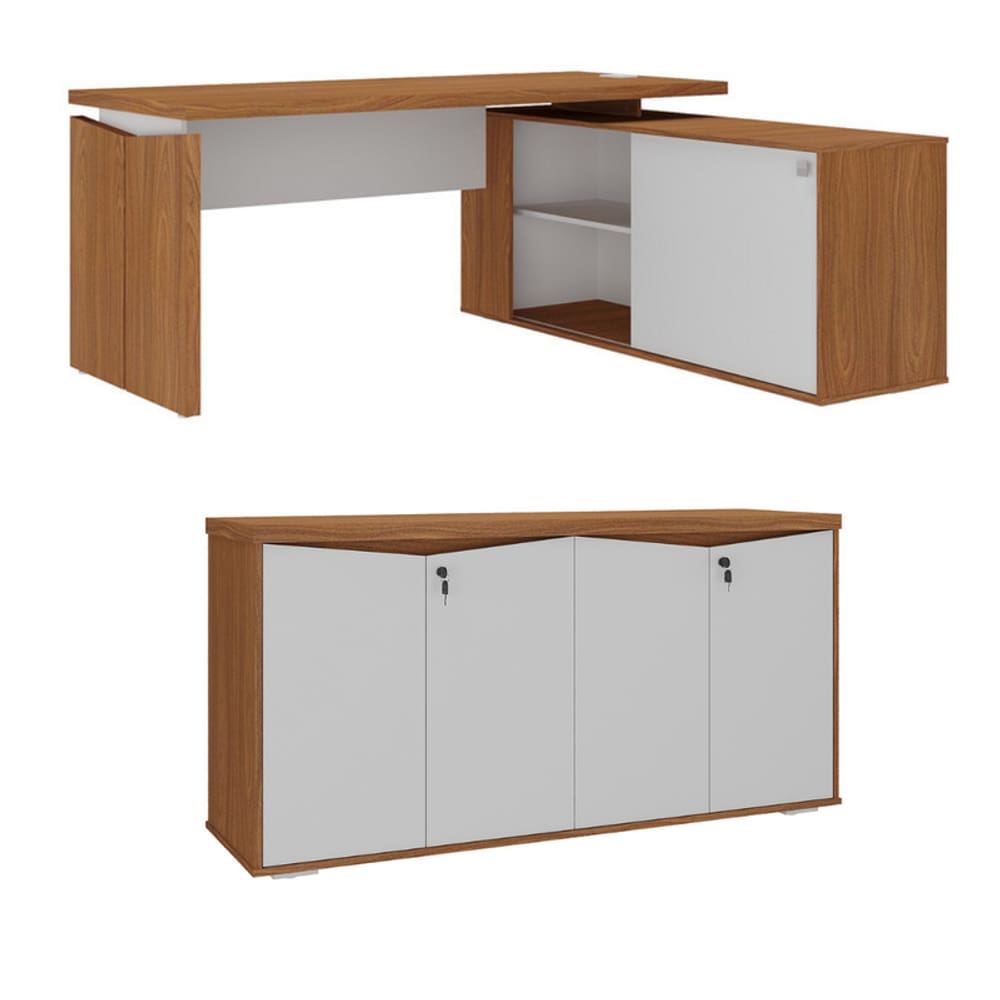 Conjunto Escritório: Mesa 6294 + Balcão 6292
