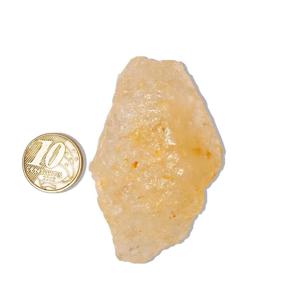01 Topázio Amarelo Pedra Natural Bruto 75 a 100g média 55mm