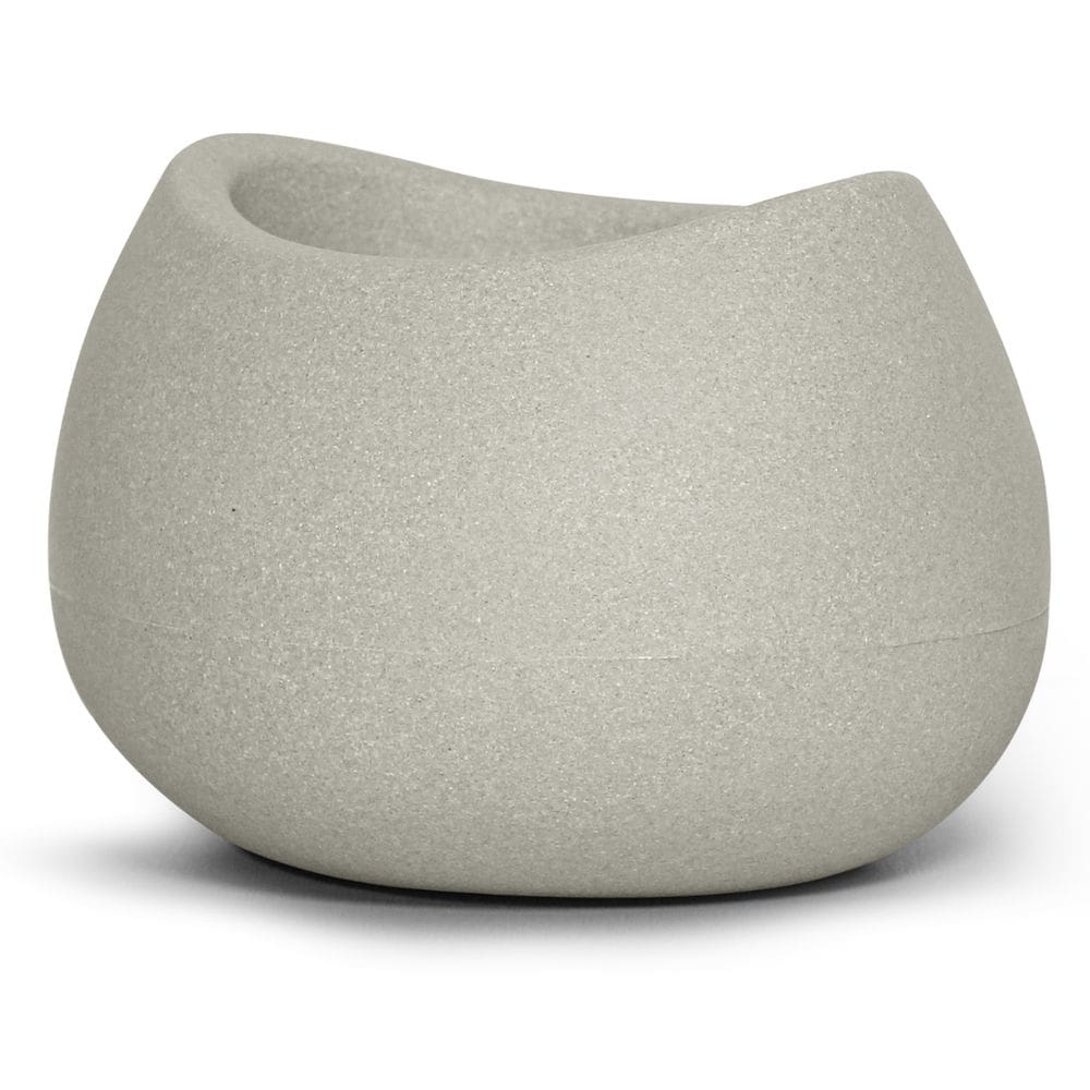 Vaso Texturizado Oval 19 (7L) Cor Cimento NUTRIPLAN