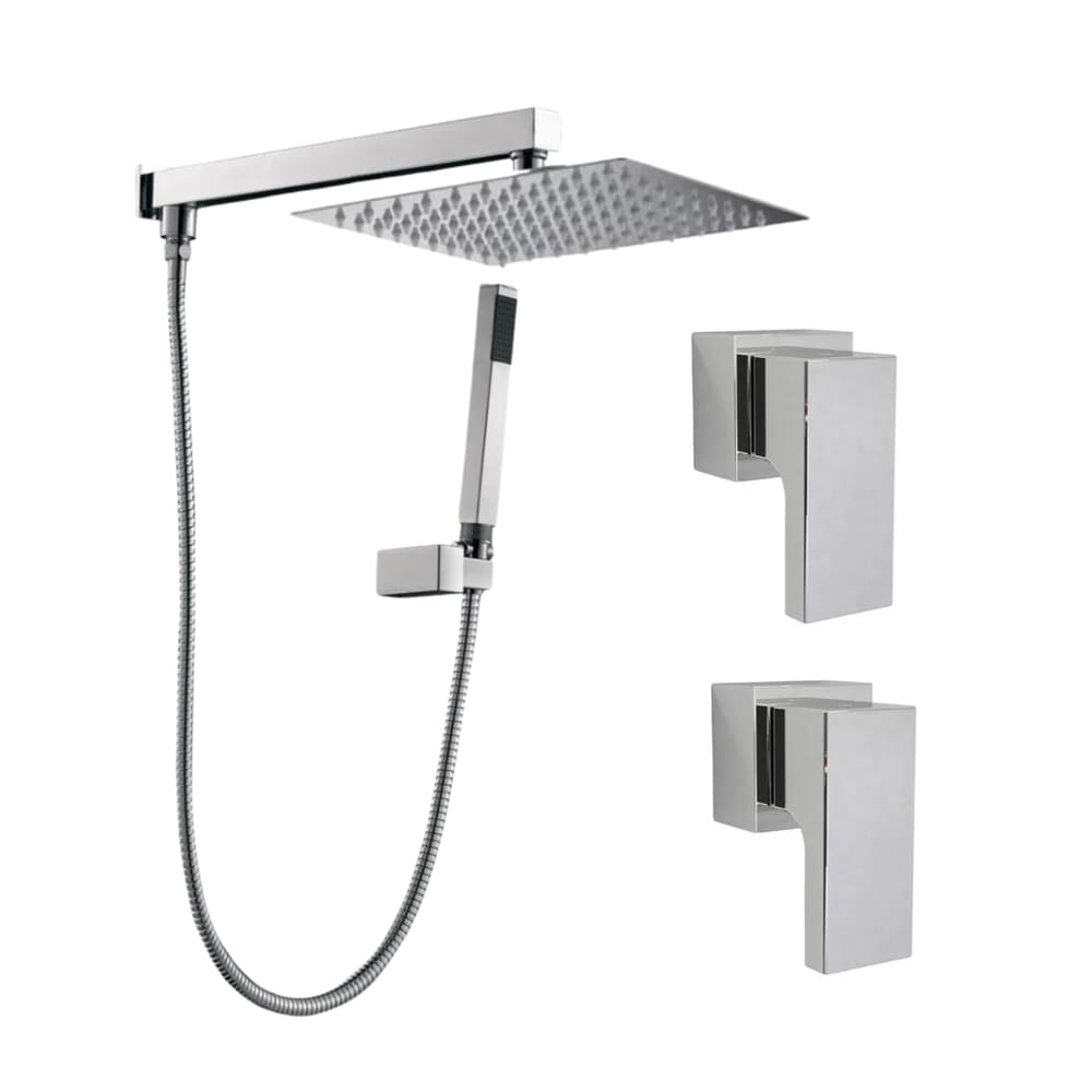 Chuveiro Ducha 20x20 A Gas C/ Desviador E Chuveirinho +2 Acb