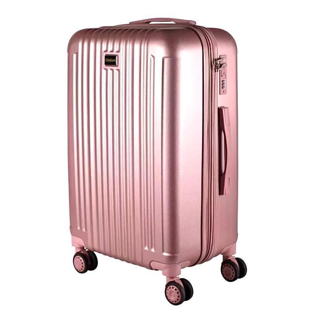 Mala Grande 35Kg Expansível Rose Maldivas Ultra Leve