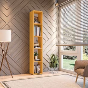 Estante Horizontal ou Vertical 5 Nichos 186cm X 30cm Liverpool Freijó