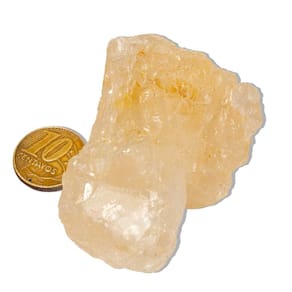01 Topázio Amarelo Pedra Natural Bruto 100 a 150g média 65mm