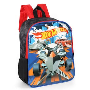 Mochila De Costas Escolar Hotwheels Carros Esportiva Preto