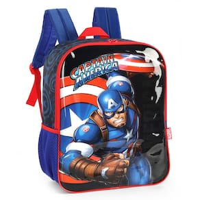 Mochila Escolar Infantil Capitão America Vingadores Disney