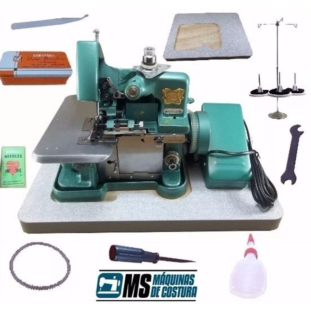 Máquina Overloque Semi Industrial Butterfly+tábua