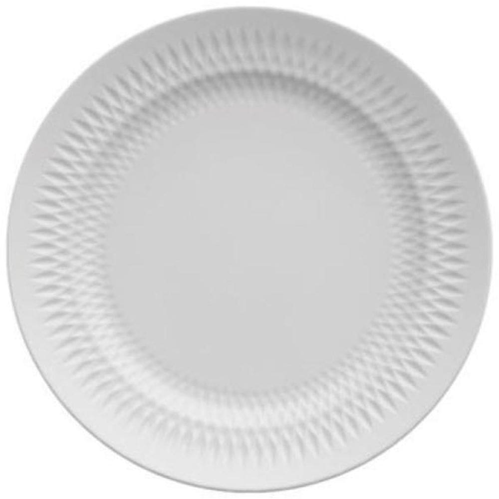 Prato De Porcelana Raso Oslo Branco 26Cm