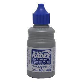 Tinta Para Carimbo Azul Radex 40Ml Cx 12Un