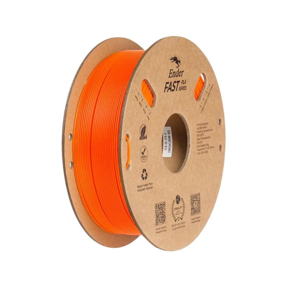 Filamento Ender Fast PLA Creality para Impressora 3D Laranja 1Kg 1.75mm