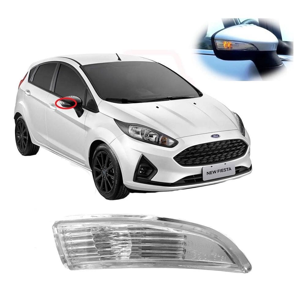 Pisca Seta Retrovisor Esq Ford Fiesta Sedan 11 A 17