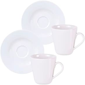 Kit Jogo Xicaras 10 Pessoas 10Pçs Aba Larga Tramontina 170ml