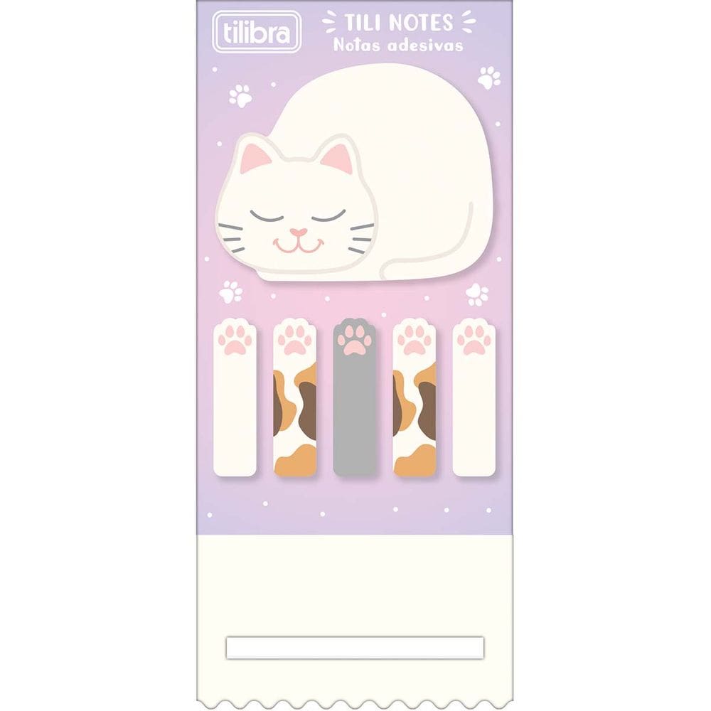 Bloco Adesivo Tili Notes c/6 Blocos Tilibra - Purrfect Cats