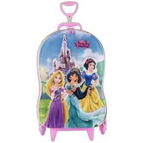 Mochila De Rodinhas 3D Maxtoy Princesas Castelo 3855Nm23