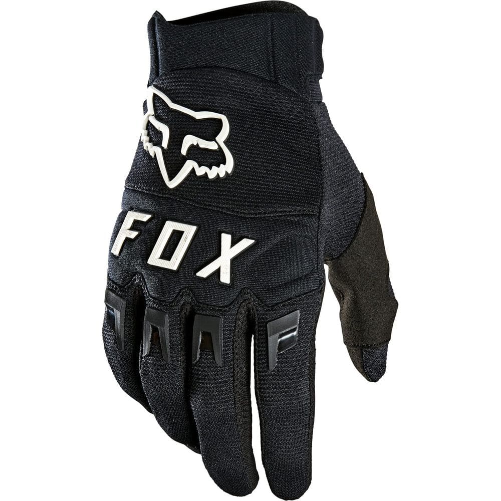 Luva de motocross Fox Racing DIRTPAW para homens preta/branca XL