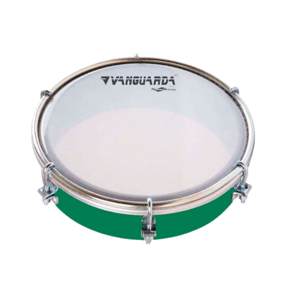 Tamborim de ABS Verde 6\" Pele Leitosa - Spanking