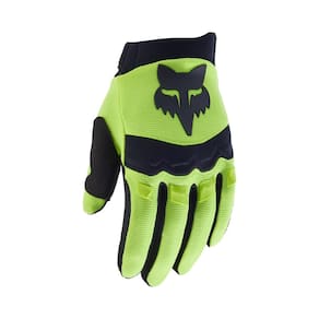 Luva de motocross Fox Racing YOUTH DIRTPAW FLUORESCENTE AMARELA