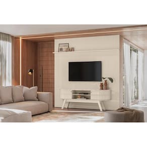 Estante New Laguna Para TV até 75 Polegadas Calacata off White - Madetec