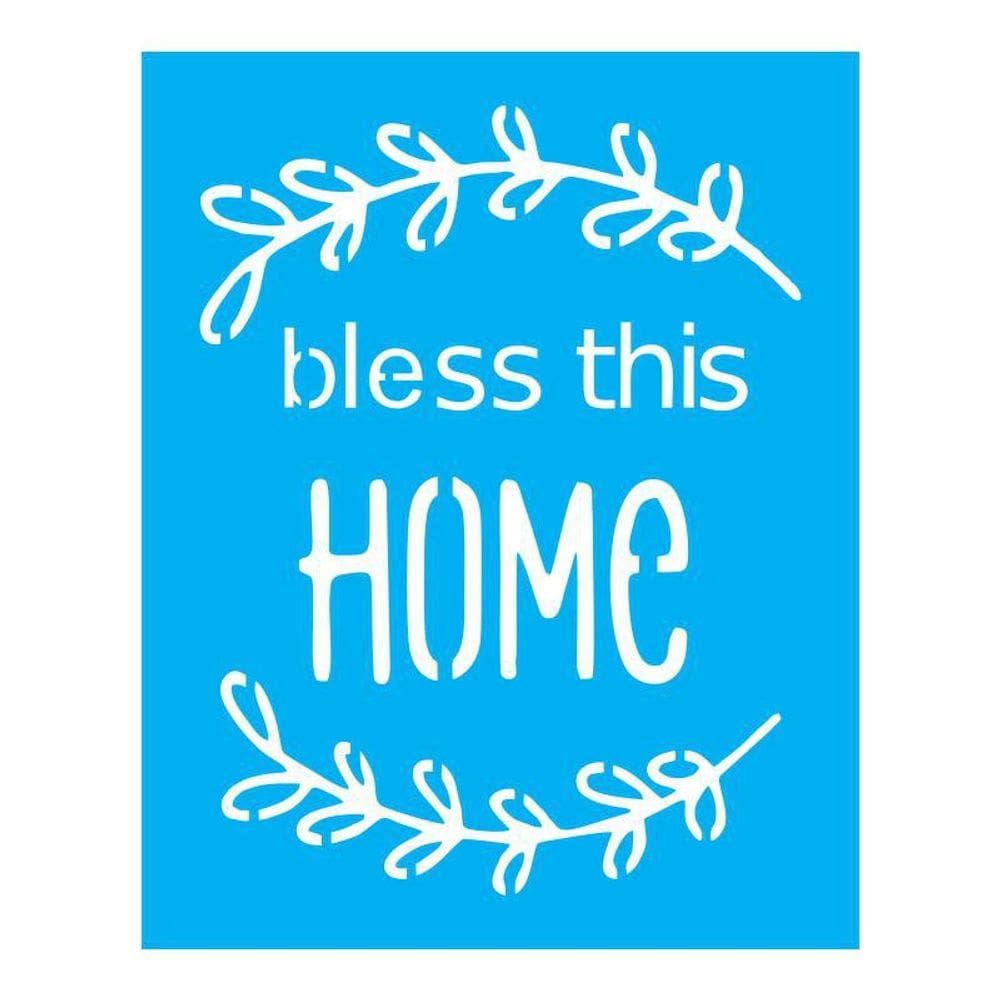 Stencil Tamako Bless This Home - 20X25Cm - Ref B340
