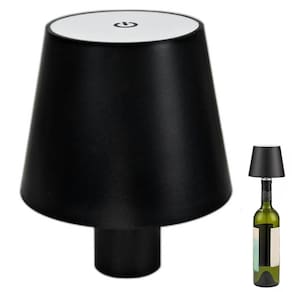 Luminaria Abajur de Garrafa Recarregavel Mesinha Decoraçao Quarto Sala Escrivaninha