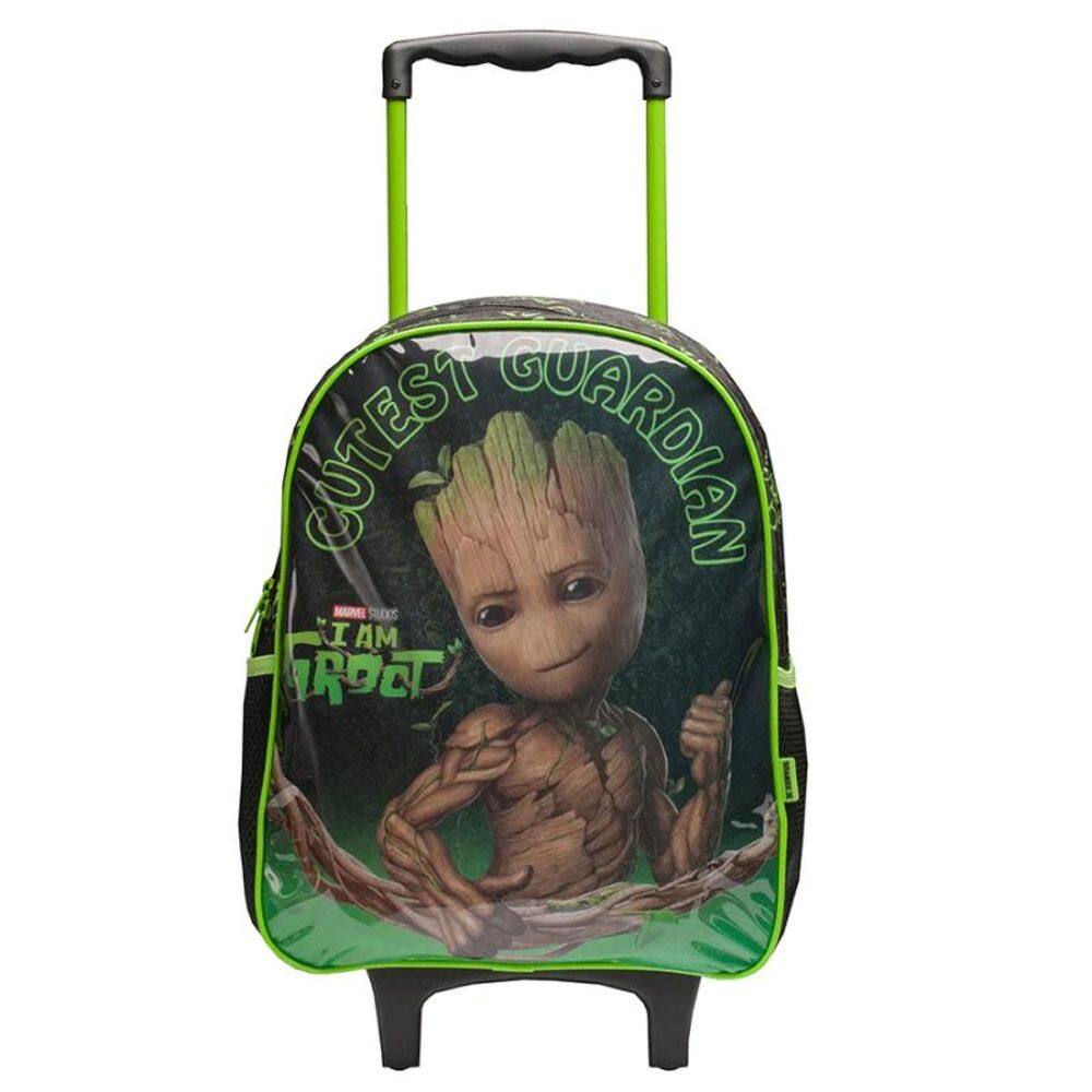 Mochila Escolar Rodinha Groot Xeryus