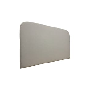 Cabeceira Estofada King Orgânica Não é Segredo Linho Cru Mesclado 195x120