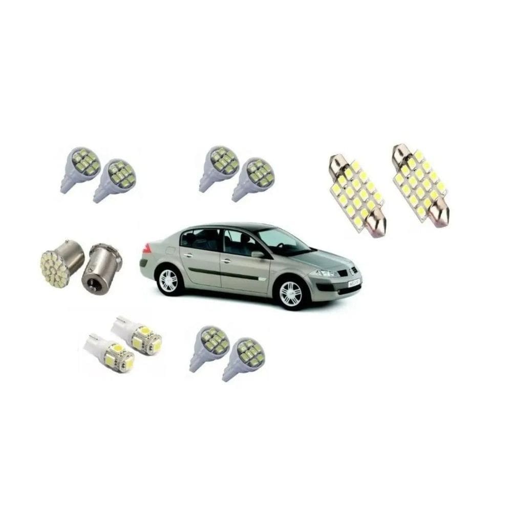 Kit Led Renault Megane Blue Lion - Farolete, Teto, Placa, Ré