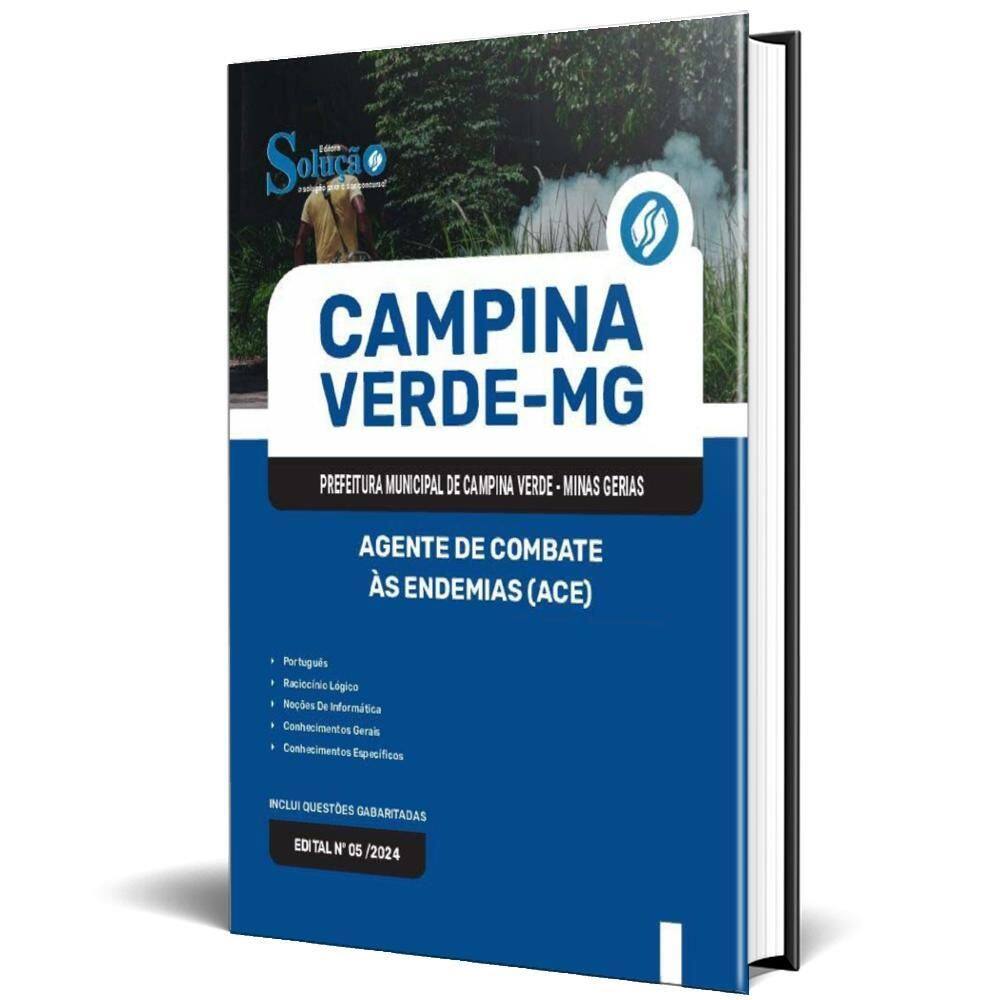 Apostila Prefeitura Campina Verde Mg 2025 Agente Combate Às
