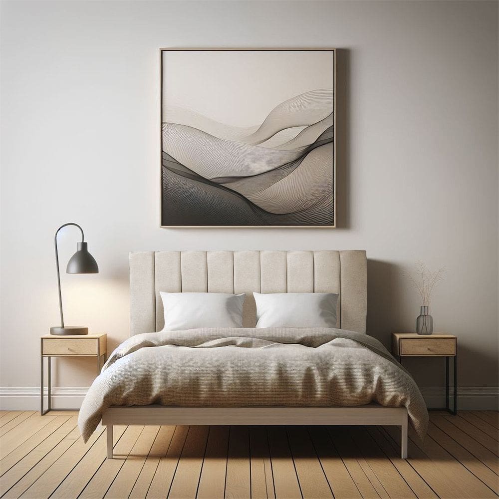 Cabeceira Painel Solteiro 0,90m Londres Veludo Bege Dal Poz Estofados