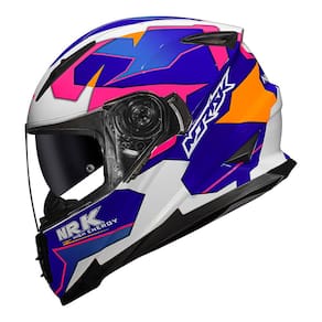 Capacete Norisk FF302 Soul District Azul e Branco