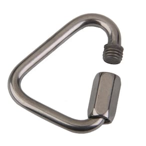Link Delta Em Aço Inox 316 De 5Mm Com Trava De Segurança
