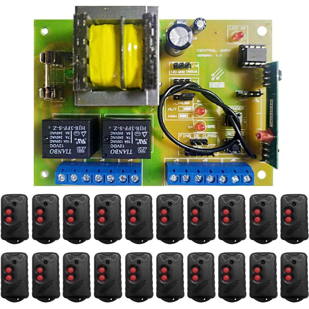 Kit 1 Central De Comando Gars + 20 Ctrls Code Learning 5103