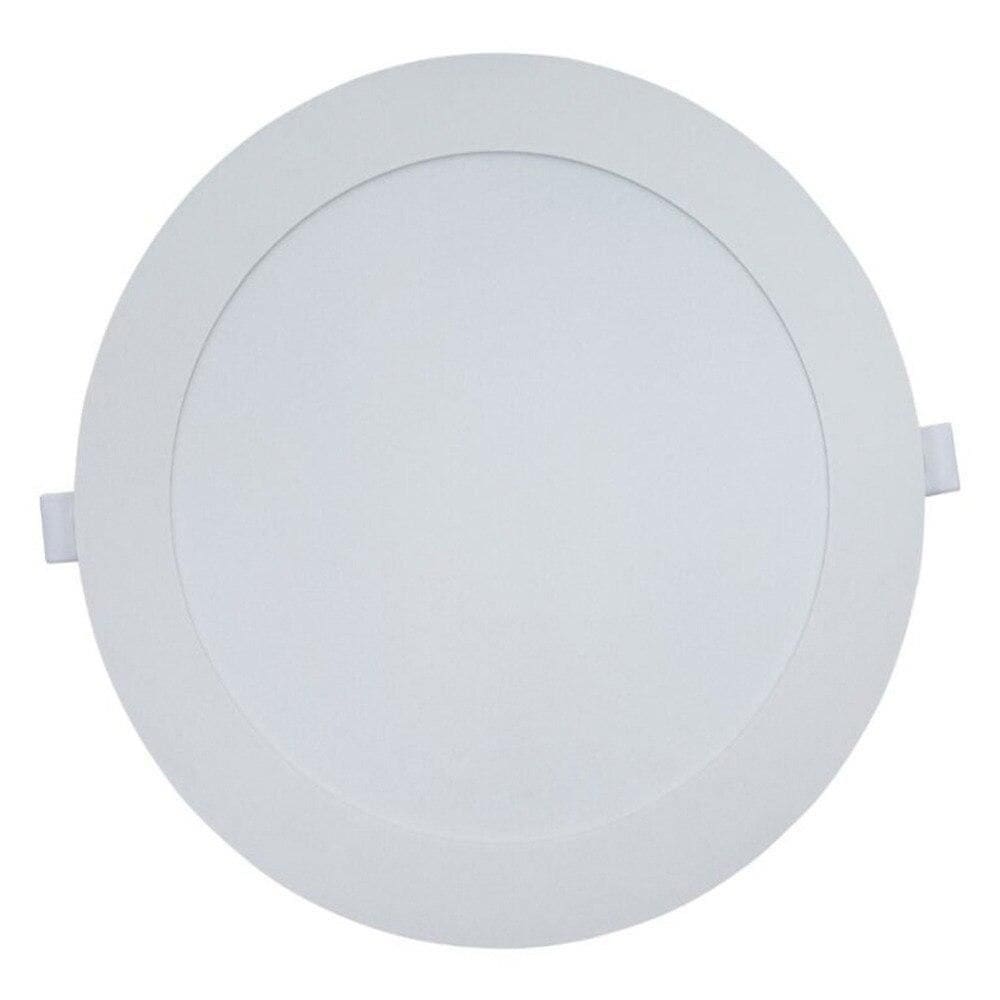 Painel Plafon Led de Embutir Modaza Redondo 18W, Branco 6500K