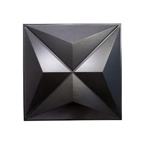 Kit 50 Placas Revestimento De Parede Pvc 3D Estrelar Preto