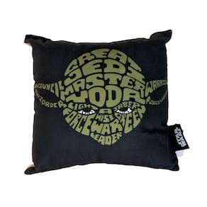 Almofada Fibra Veludo Mestre Yoda Star Wars 25X25