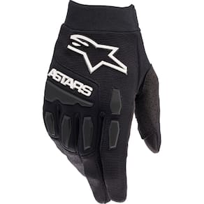 Luvas Alpinestars Full Bore pretas/brancas para adultos