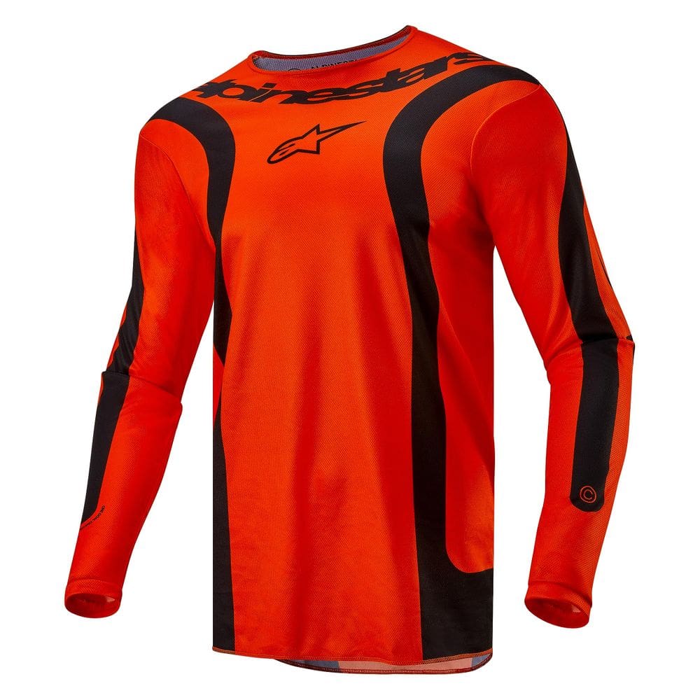 Jersey Alpinestars Fluid Lurv Hot Laranja/Preto para homens