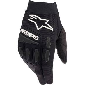 Luvas Alpinestars Full Bore em camurça sintética preta/branca