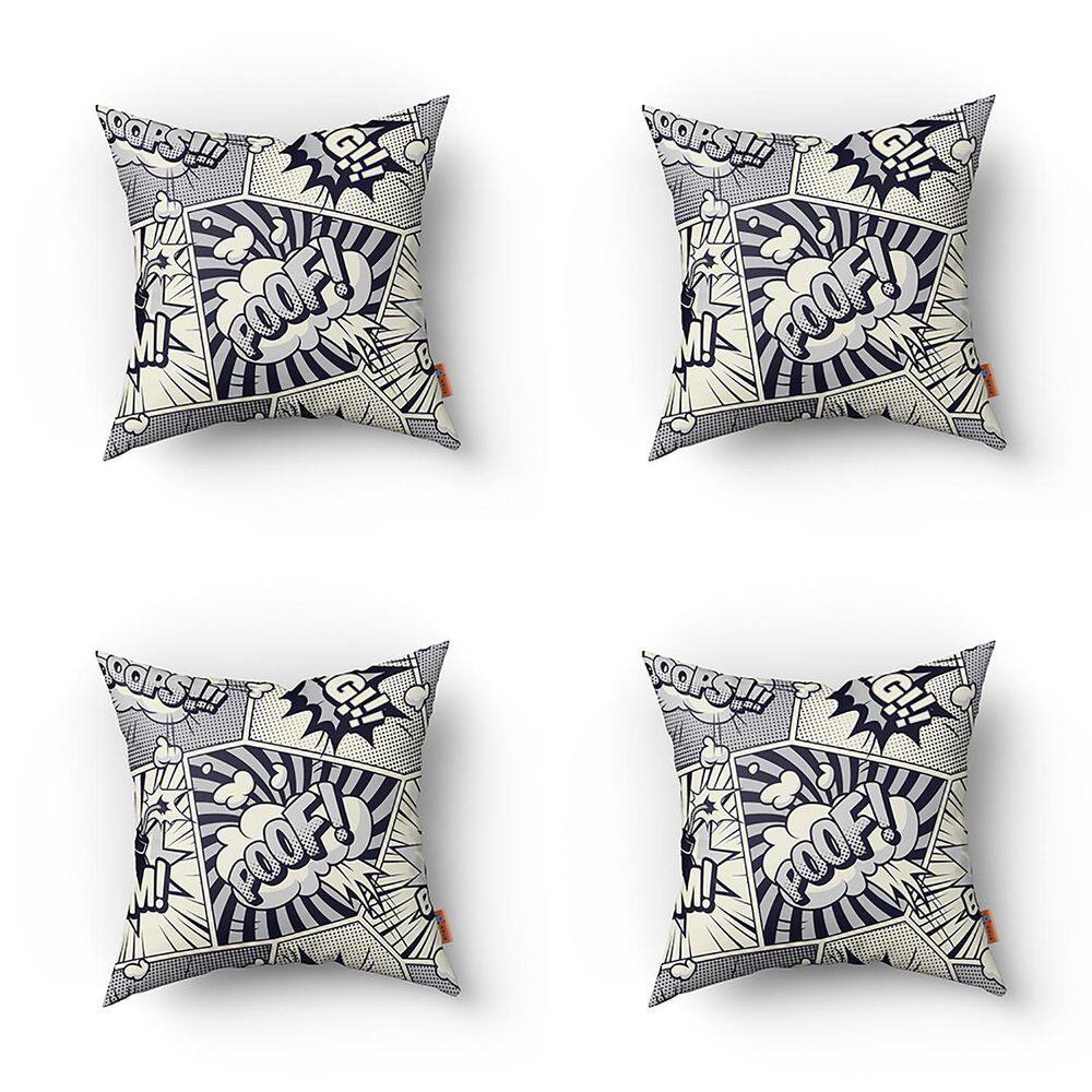 Kit Capas Almofadas Decorativas Estampadas 35 X 35 Cm C075