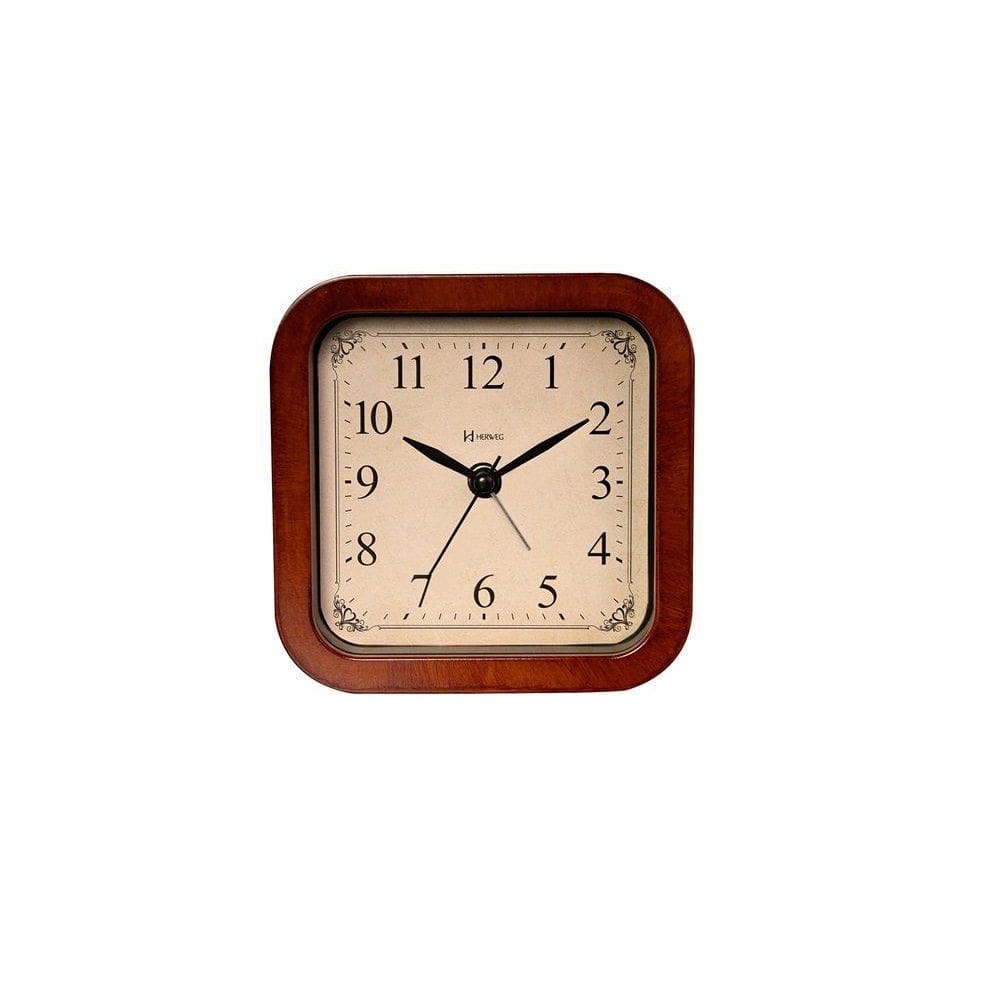 Relógio Despertador Herweg Quartz Canela 2653-328