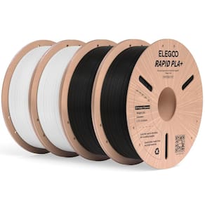 Filamento para impressora 3D ELEGOO Rapid PLA Plus 1,75 mm preto 4 kg