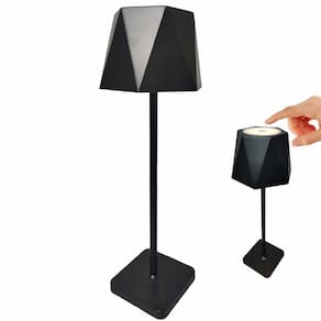 Luminaria Abajur Mesa LED 3 Tons Bateria Recarregavel USB Casa Quarto Cabeceira Sala Trabalho Recepçao Escritorio Moderna Iluminaçao Decoraçao