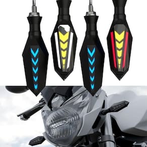 4 Piscas Seta De Moto Super Led Flecha Esportiva Universal