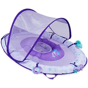 Baby Pool Float Swimways Ultra Spring com cobertura solar 9-24M