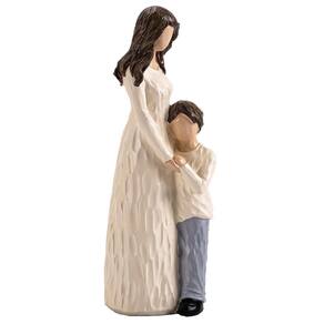Estatuetas Elegondrar, escultura em resina de mãe e filho, 24 cm