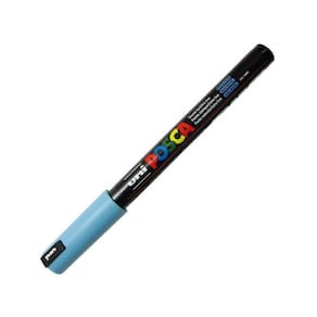 Caneta Uni-Ball Posca Pc-1Mr Extra Fina - Azul Pastel